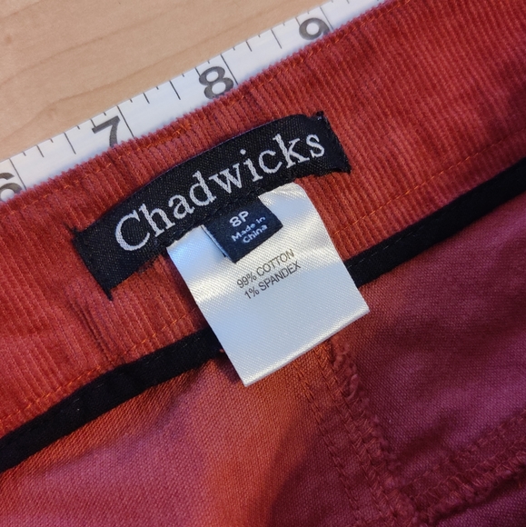 Chadwicks corduroy pants/jeans size 8P and a faded rusty red color - Picture 5 of 10